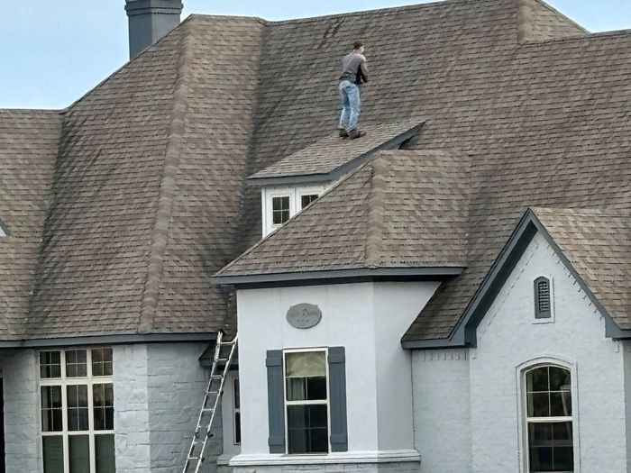 Night 'N' Day's Owner inspecting a roof in Dallas Fort Worth Metroplex for an insurance claim