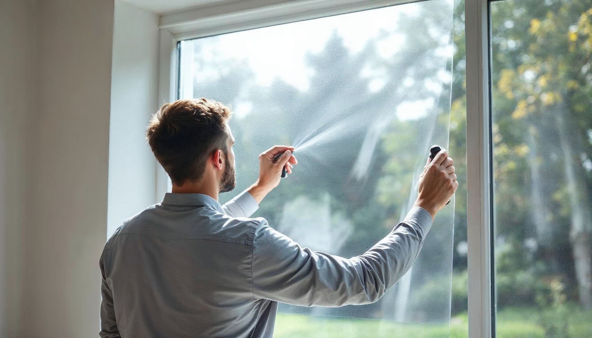 Residential window tint reducing heat
