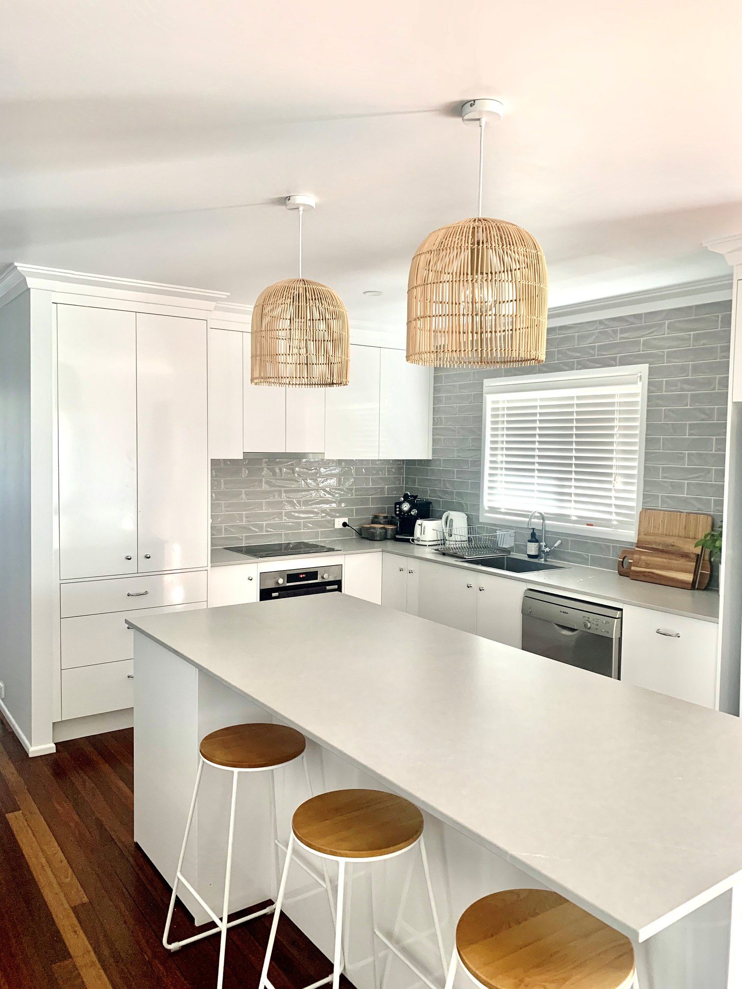A Room With a Lot of White Cabinets and a Window — Olive & White Cabinetmaking in Park Avenue, QLD
