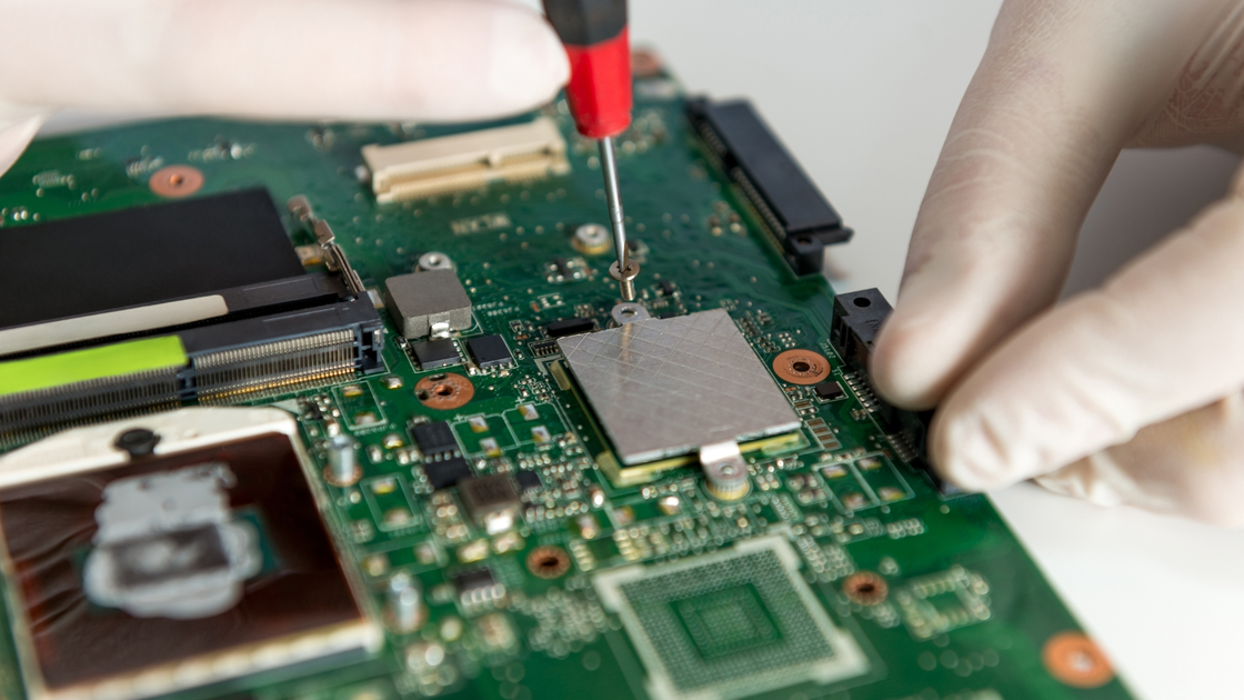 technician repairing pc. computer repair