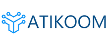 ATIKOOM logo featuring light blue circuit‑tree symbol and dark blue wordmark on white background — technology and IT support brand serving Southeast Louisiana and Mississippi Gulf Coast.
