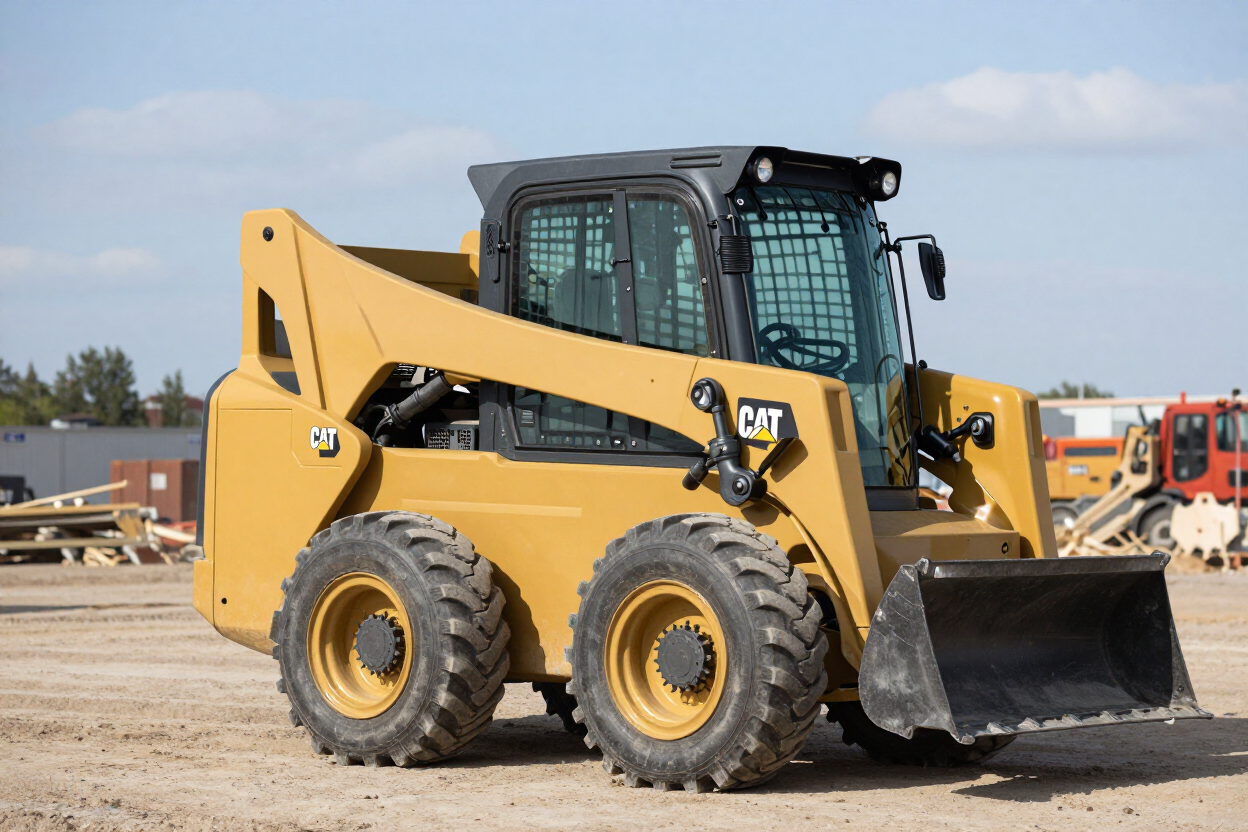 2024 CAT 259D3 closed-cab skid steer