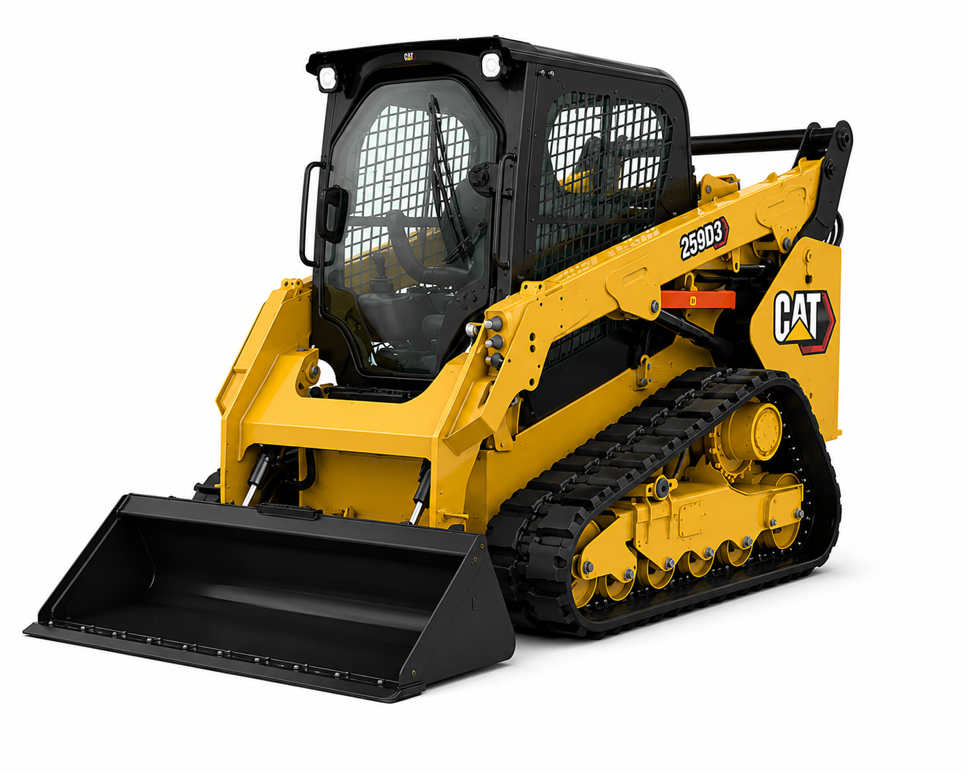 CAT 259D3 compact track loader with cab for rent