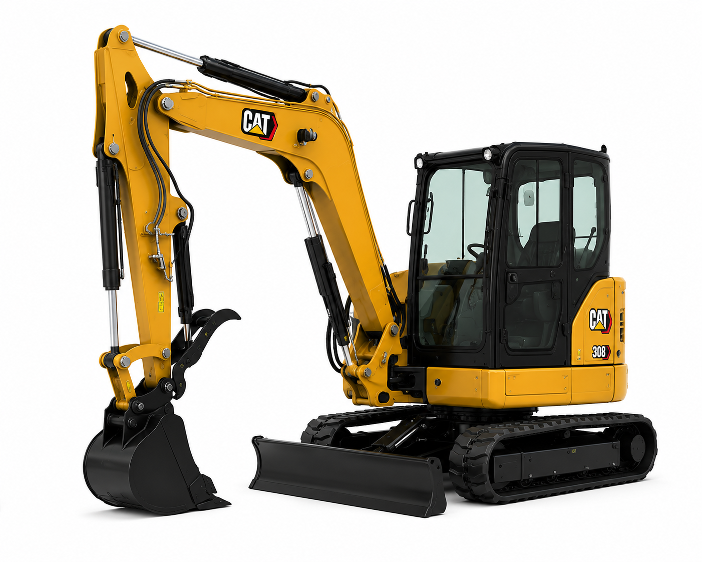 CAT 308 Mid-Size Excavator with Thumb