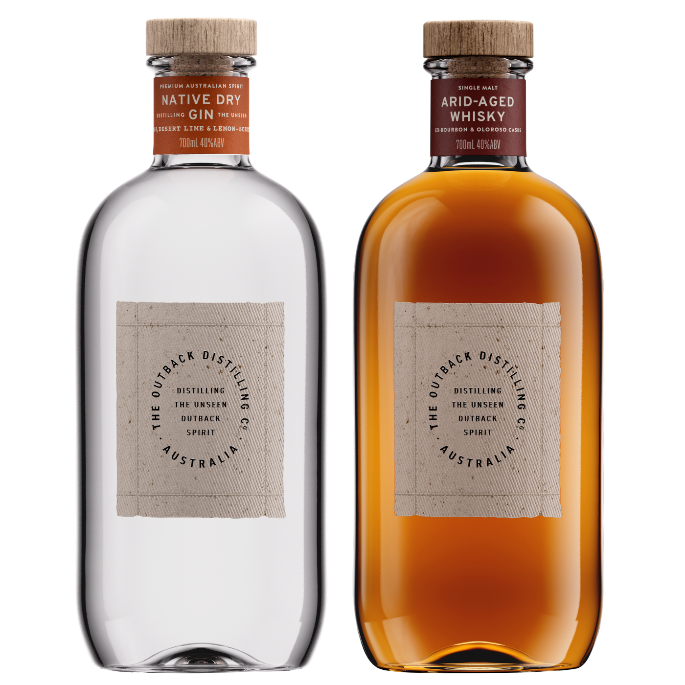 Native Dry Gin crafted with Australian botanicals by The Outback Distilling Co.