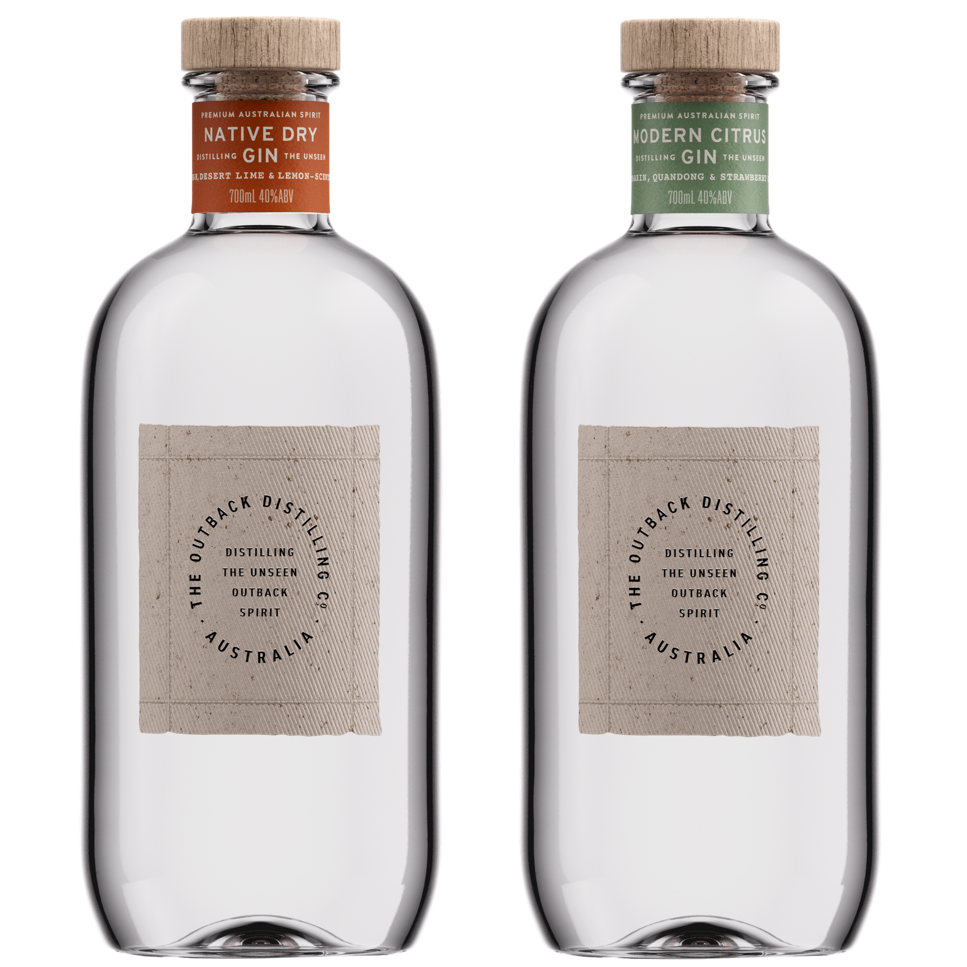 Native Dry Gin crafted with Australian botanicals by The Outback Distilling Co.