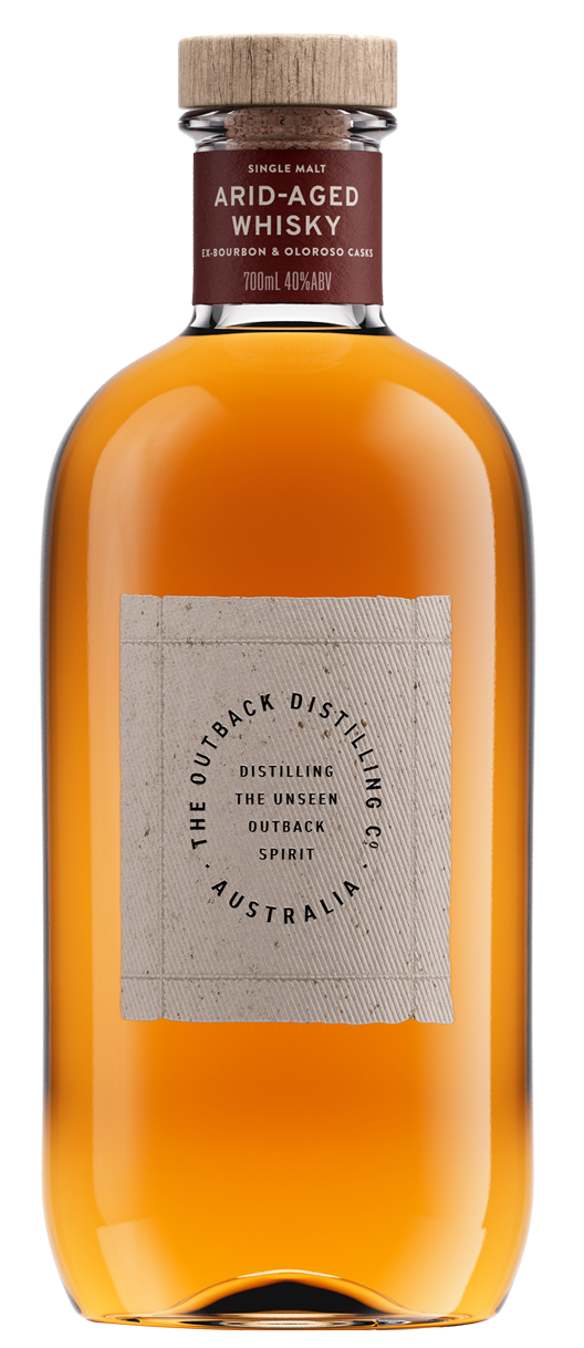 The Outback Distilling Co. Arid-Aged Single Malt Whisky matured in the extreme climate of the Australian Outback