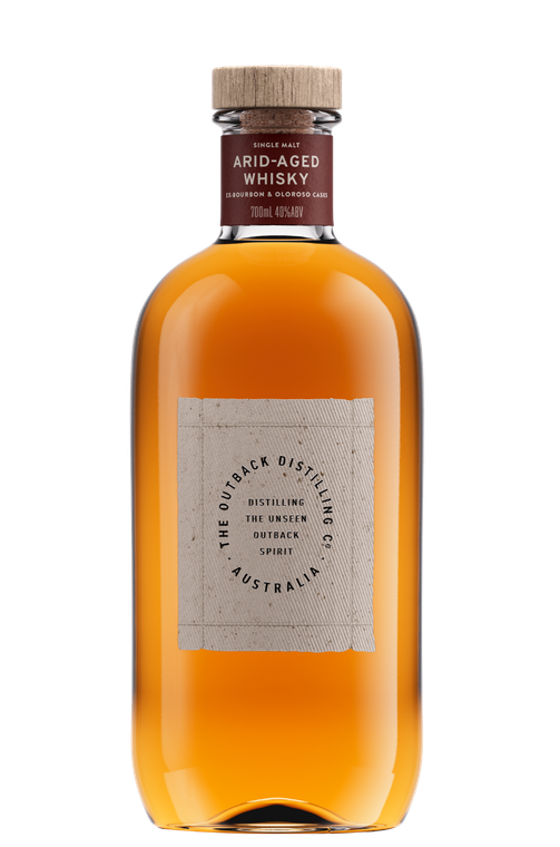 The Outback Distilling Co. Arid-Aged Single Malt Whisky matured in the extreme climate of the Australian Outback