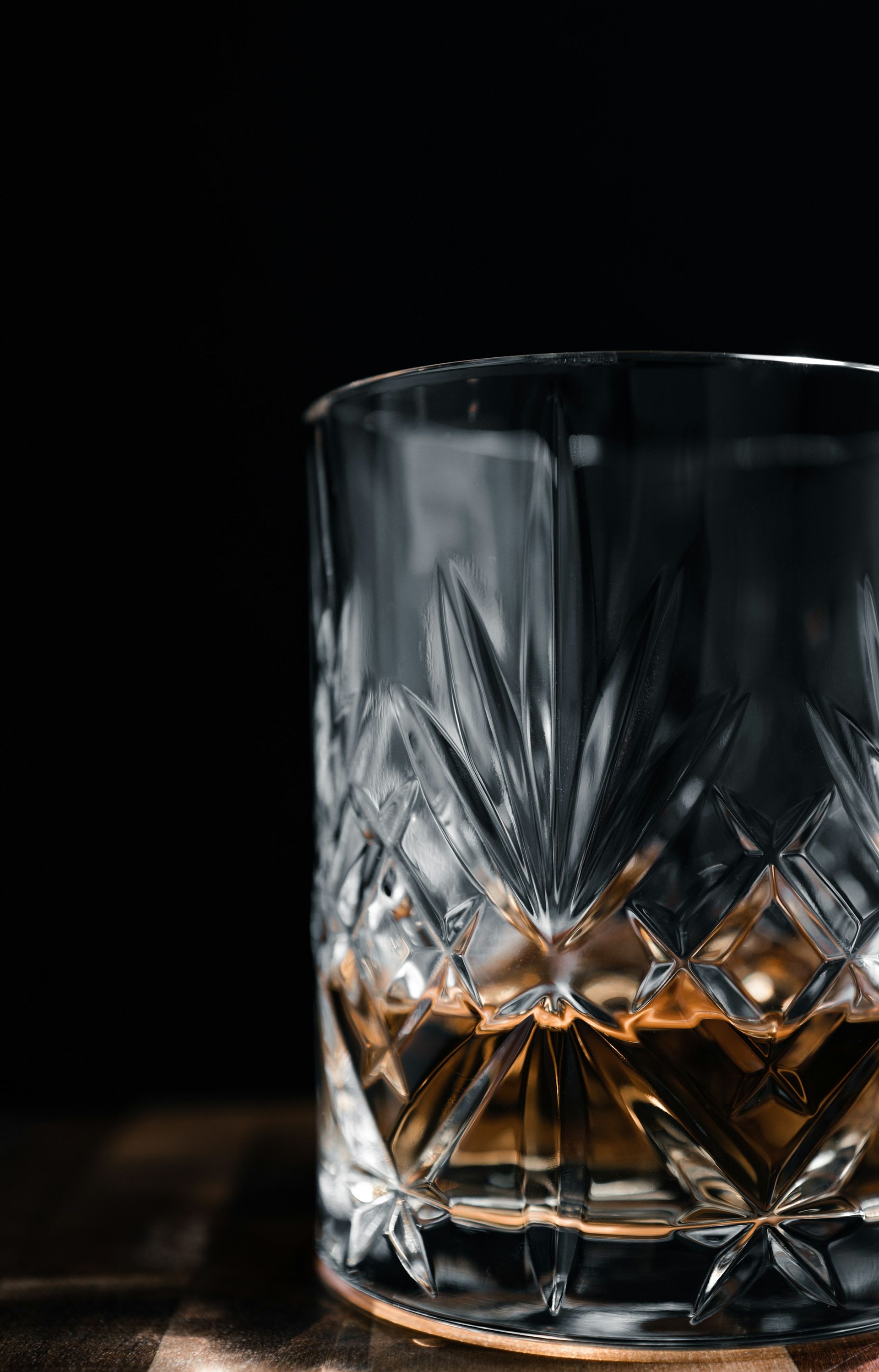 glass of The Founders Cask single malt whisky served neat