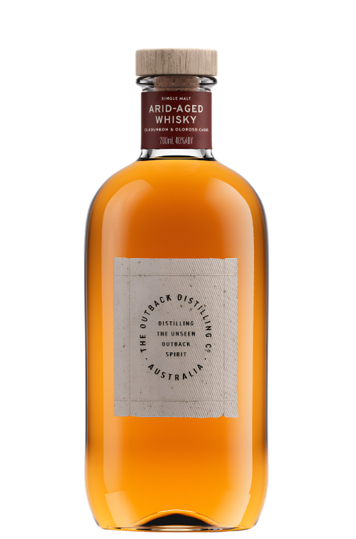 The Outback Distilling Co. Arid-Aged Single Malt Whisky matured in the extreme climate of the Australian Outback