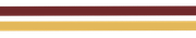 Maroon, gold, and white horizontal stripes on a plain background