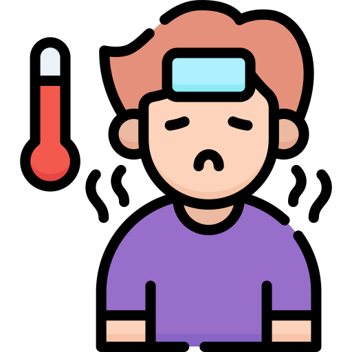 Child With Fever Icon