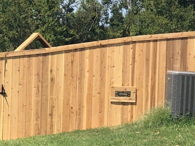 Wide Wooden Fence