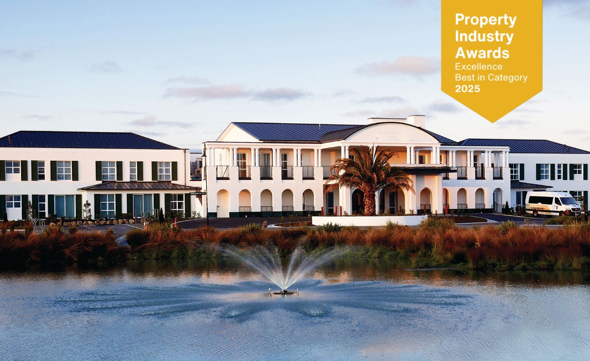 Burlington village with Property Award 2025 badge