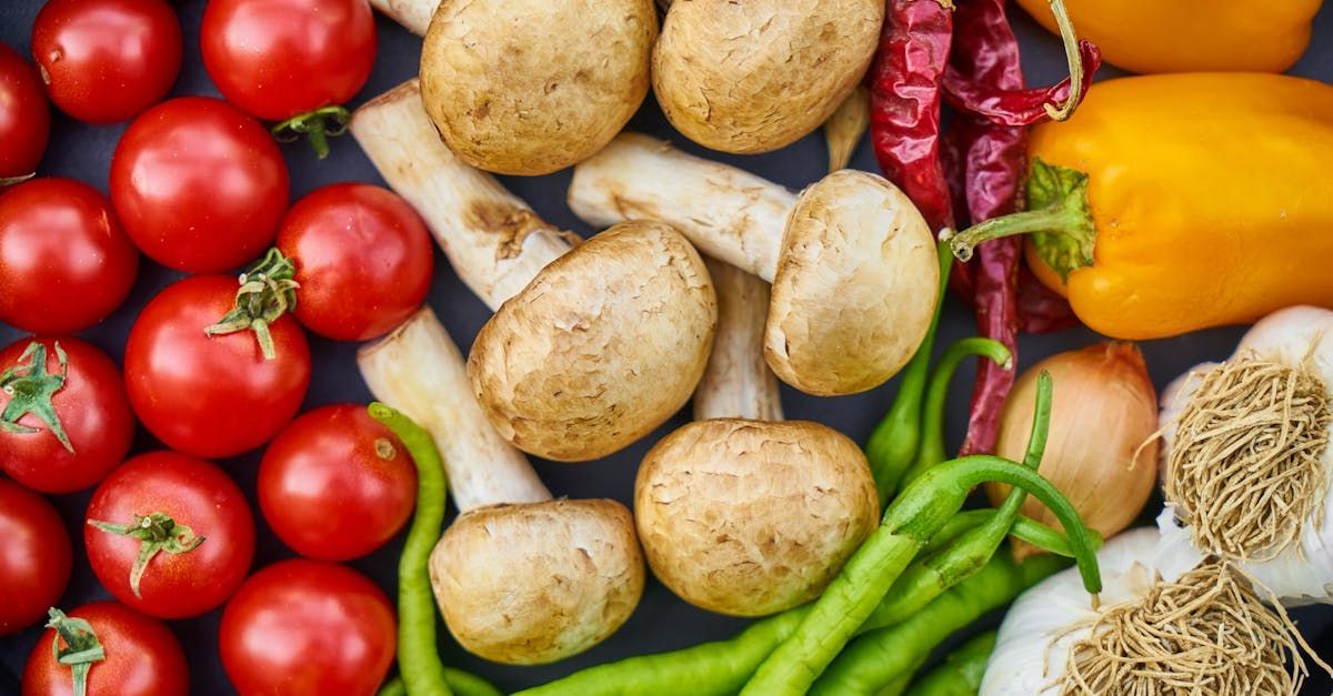 There are many different types of vegetables on the table.
