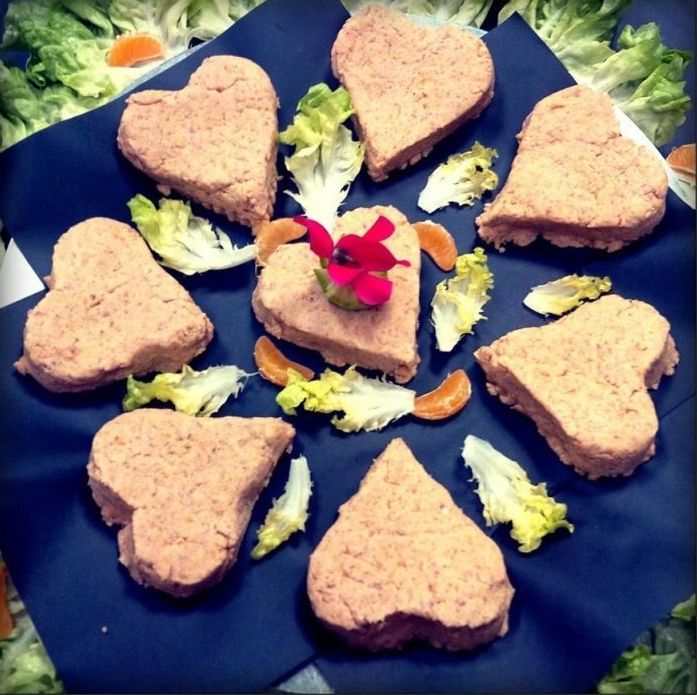 finger food a forma di cuore