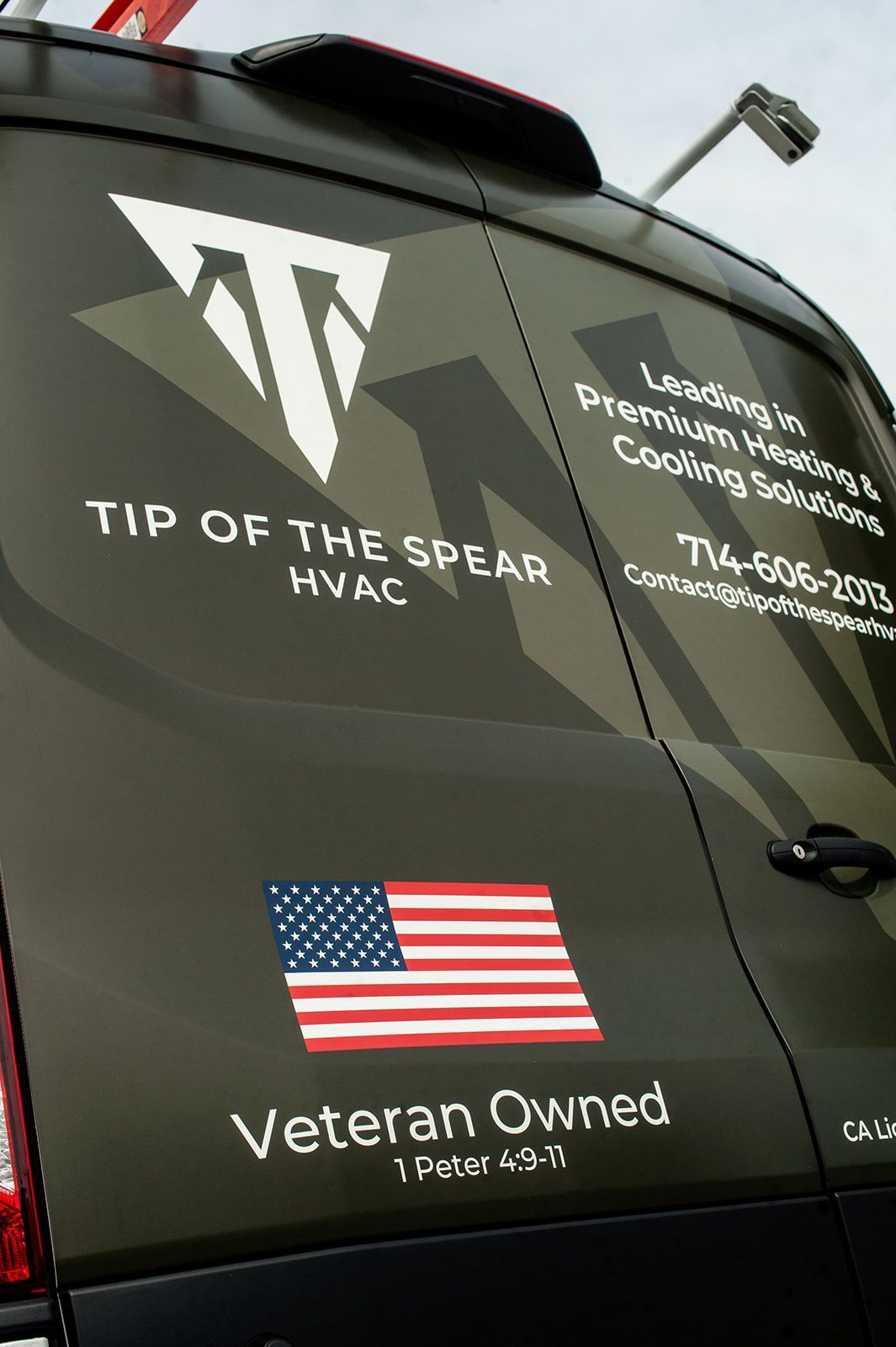 Black van with
