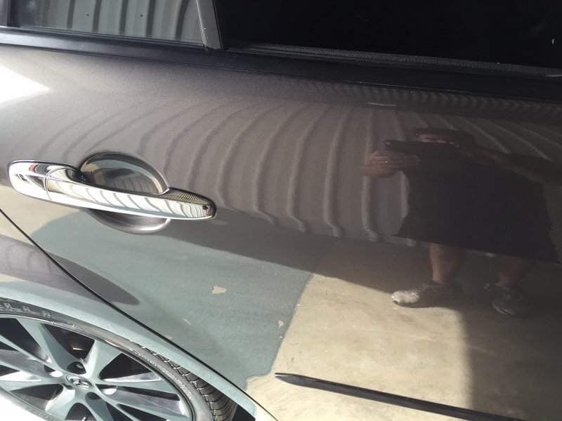 sideview of a gray car(after) — Dent Magic in Coffs Harbour, NSW