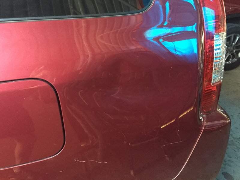 red car(before) — Dent Magic in Coffs Harbour, NSW