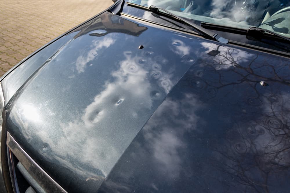 Car Hood with many Hail Damage Dents - Dent Repairs in Coffs Harbour
