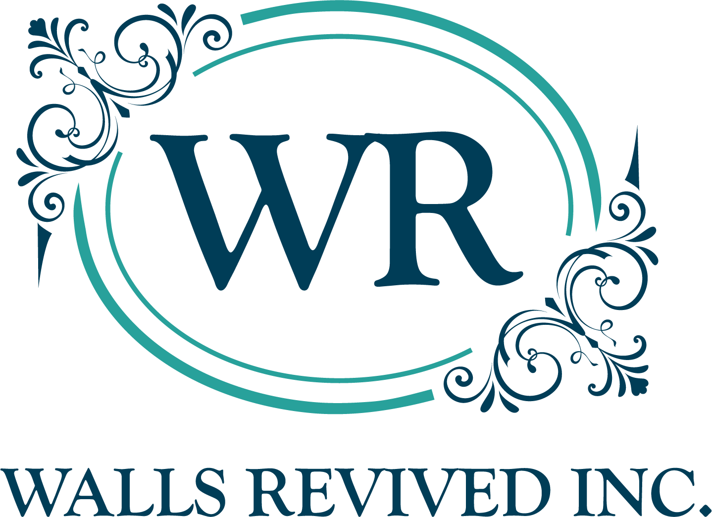 Walls Revived Logo Blue