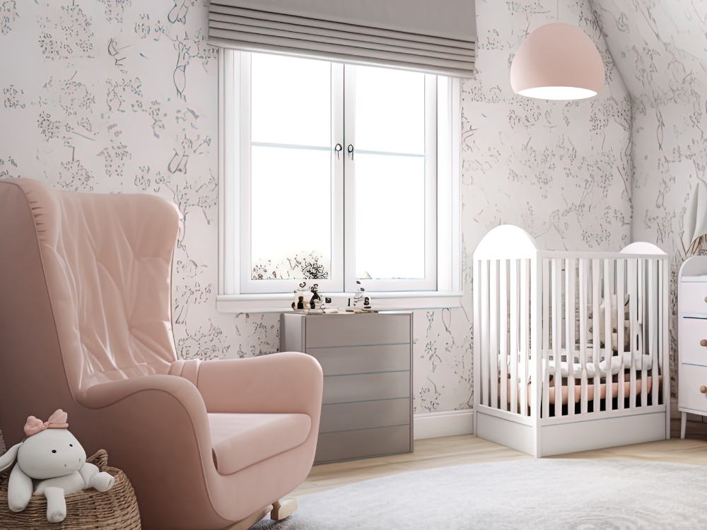 Baby room wallpaper