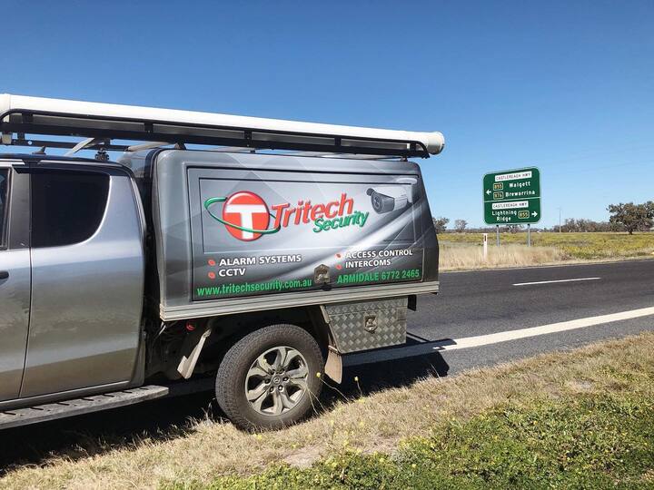 Parked security van — Security Systems in Armidale, NSW
