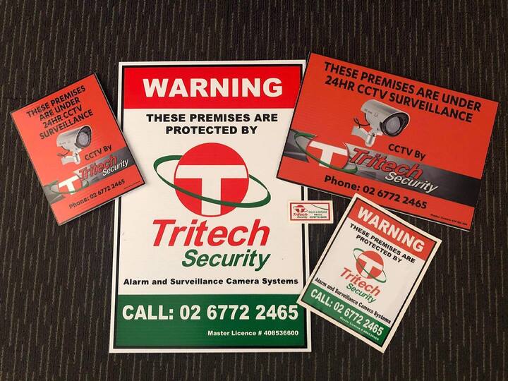 Ad posters and calling cards — Security Systems in Armidale, NSW