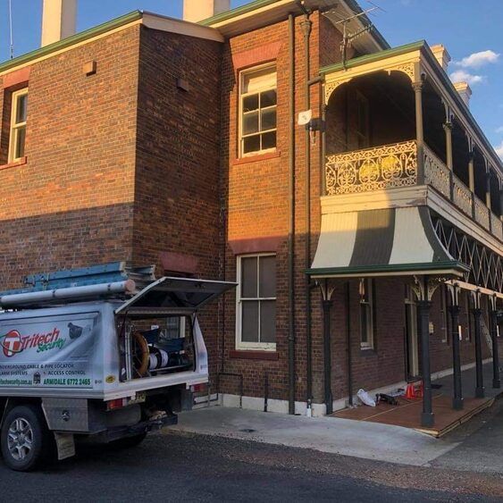 Security van outside of establishment — Security Systems in Armidale, NSW