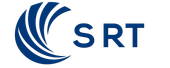 Logo SRT blu con icona stilizzata a forma di swoosh e lettere in grassetto su sfondo bianco.