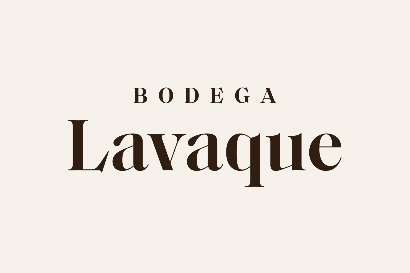 The logo for bodega lavaque is on a white background.