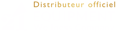 Logo doré orné d'un motif floral, texte « AURA TECH » et « DISTRIBUTIONS » en dessous.