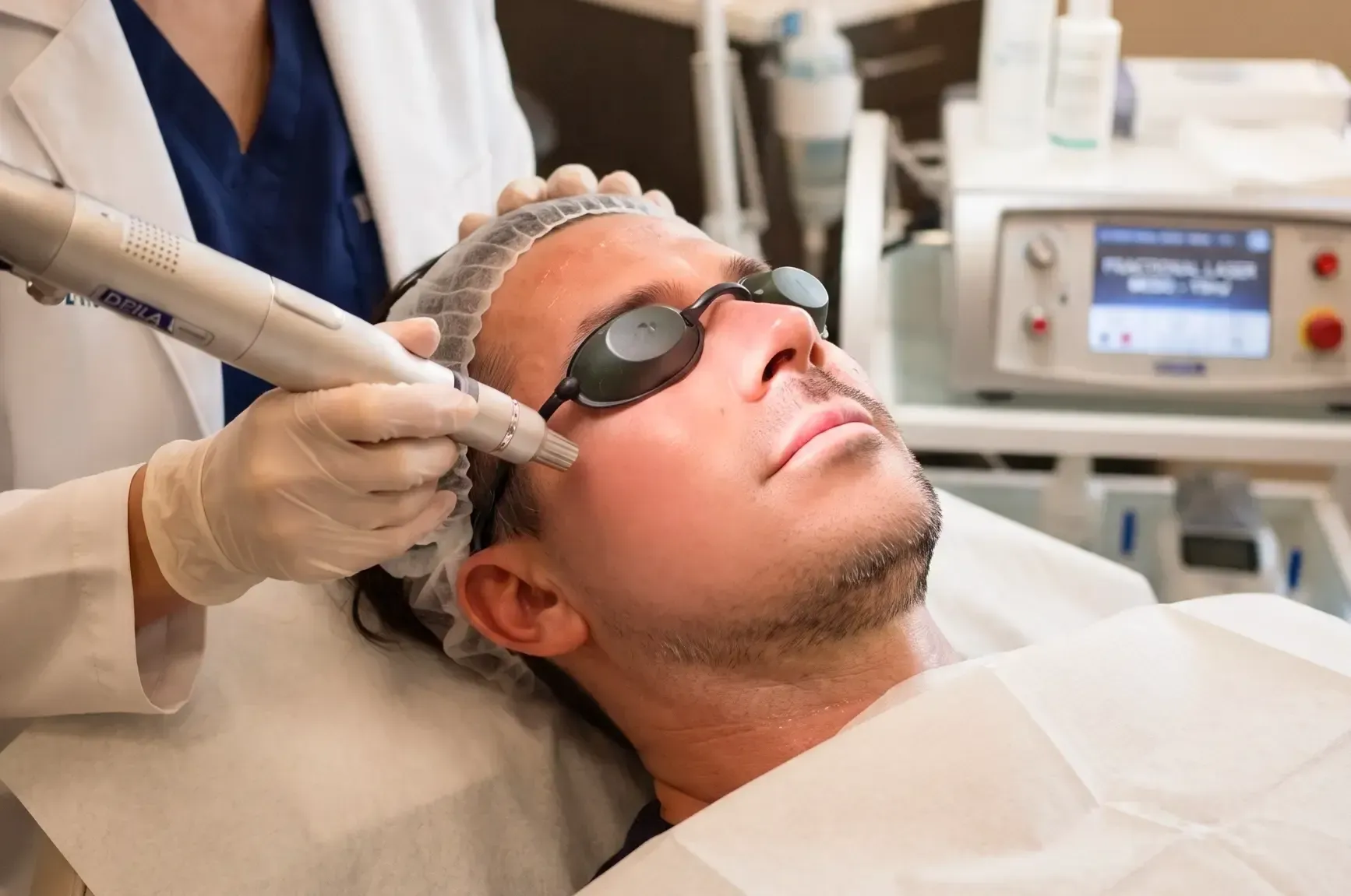 Tratamento com laser fracionado
