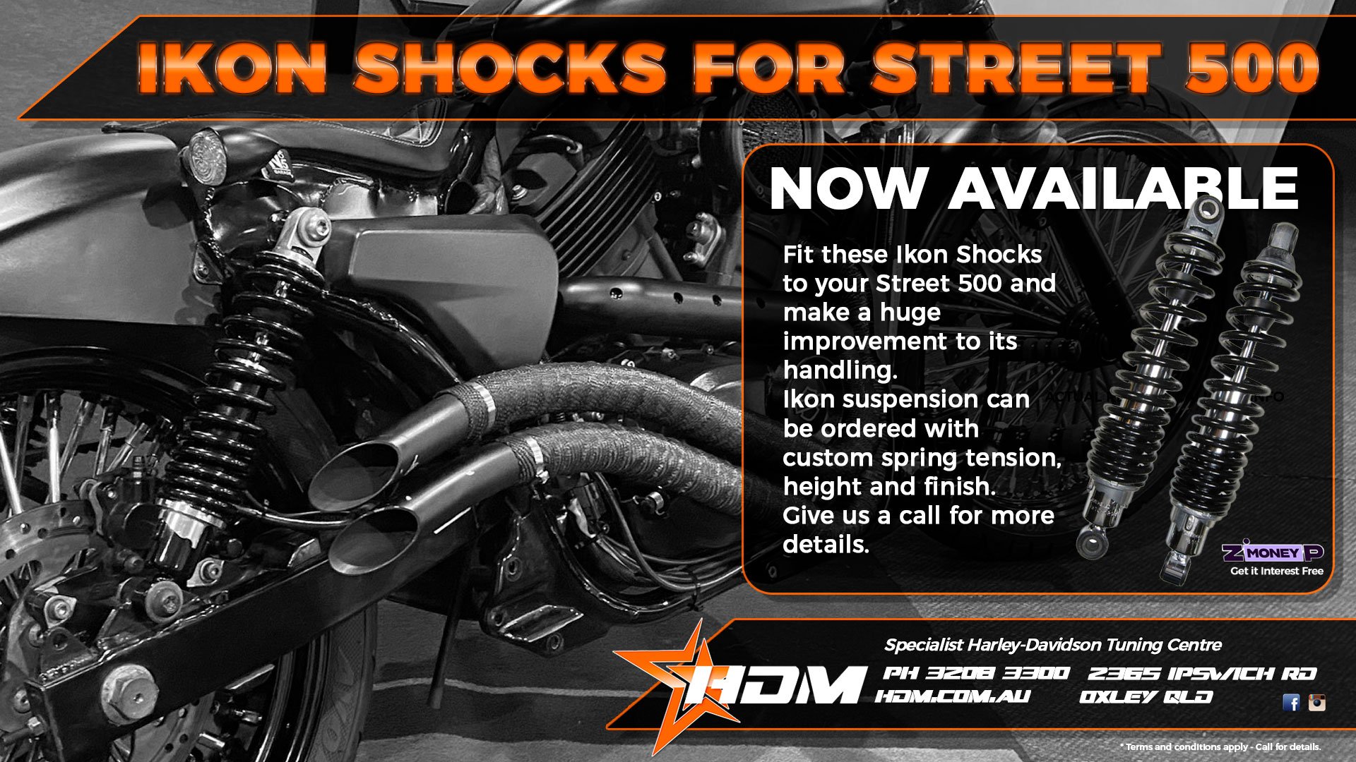 Ikon Shocks for Street 500