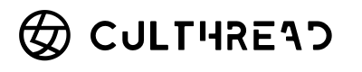 the word cultured is written in black on a white background
