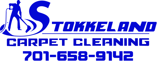 A blue logo for a carpet cleaning company