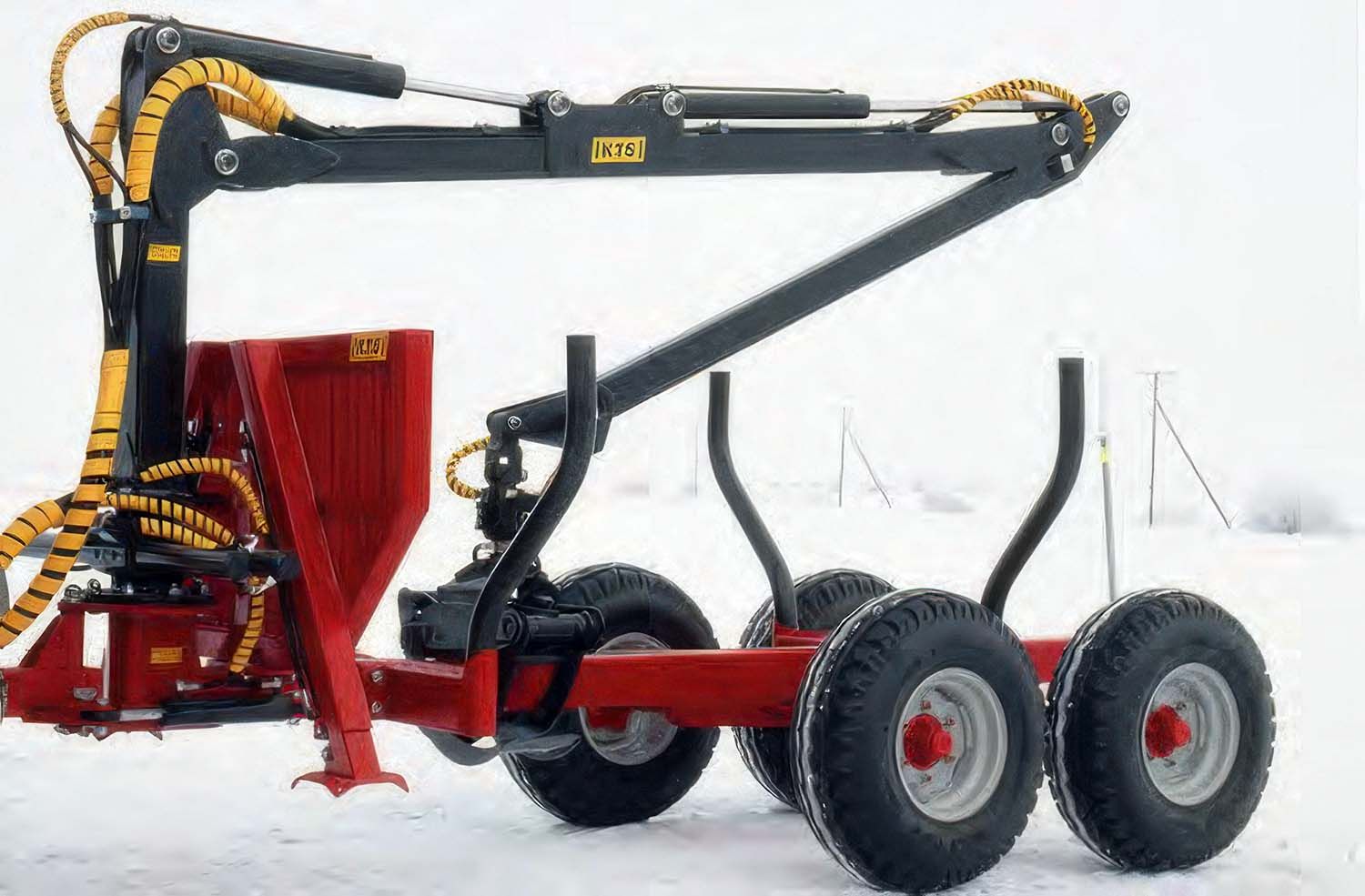 7,0 Tonnen-Einfachrahmen-Rückewagen mit 5,4 m Kran