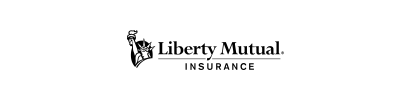 Liberty Mutual Insurance logo with the Statue of Liberty silhouette.
