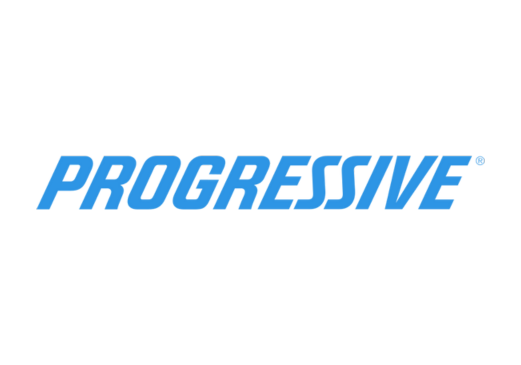 Progressive insurance logo in blue text.