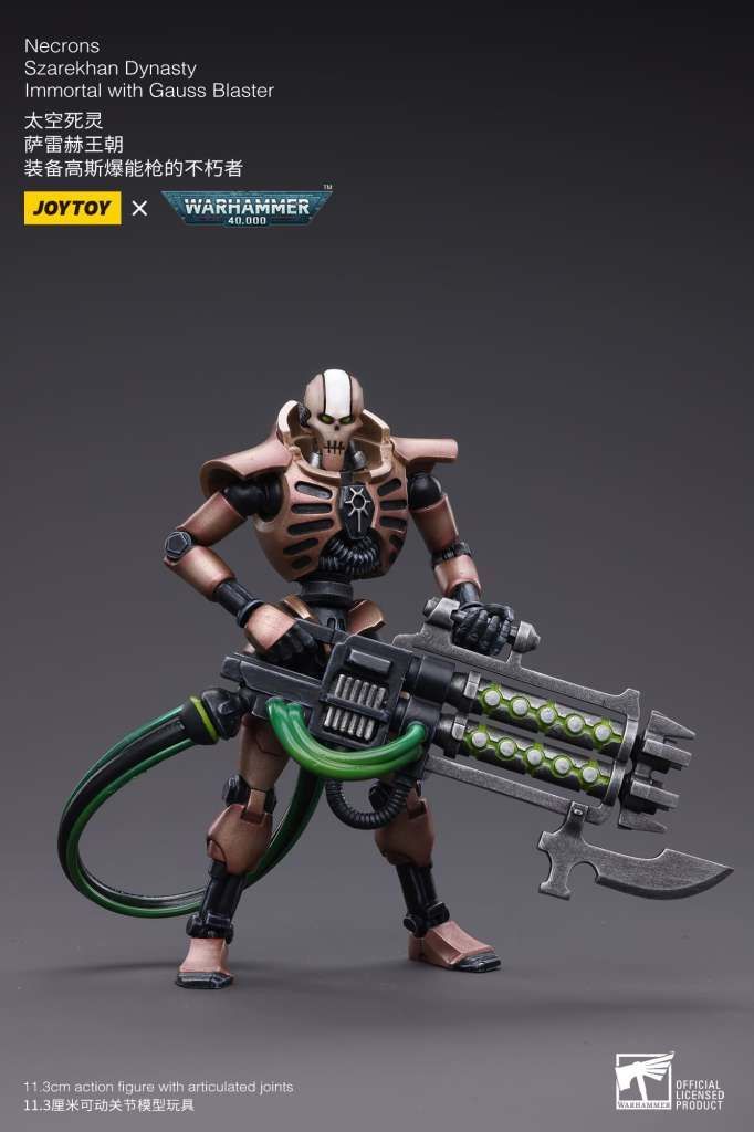 Warhammer 40k Necrons Szarekhan Dynasty lmmortal with Gauss Blaster 2x
