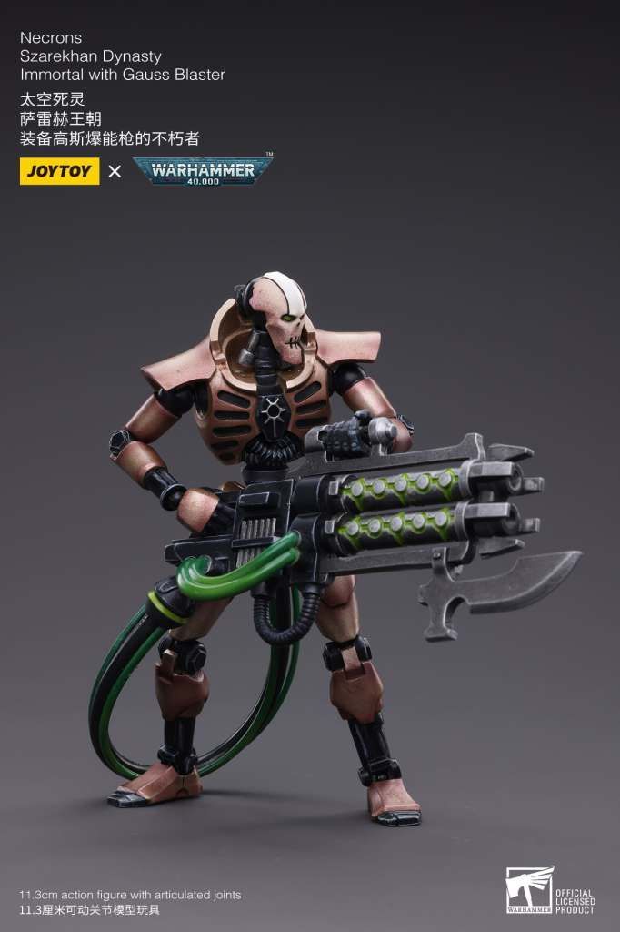 Warhammer 40k Necrons Szarekhan Dynasty lmmortal with Gauss Blaster 2x