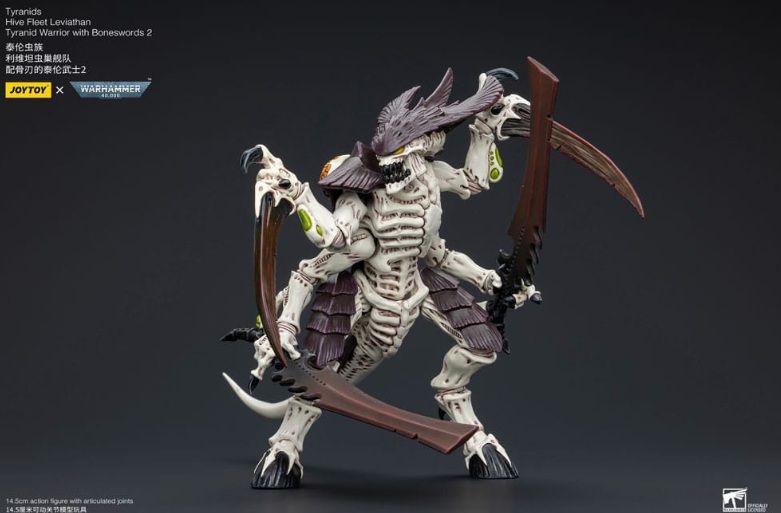 Warhammer 40k Action Figure 1/18 Tyranids Hive Fleet Leviathan Tyranid Warrior with Boneswords 2 15 cm