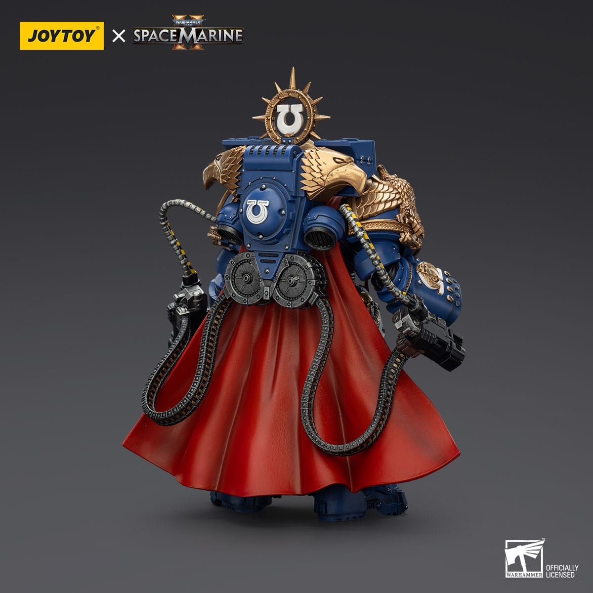 Warhammer 40k Action Figure Ultramarines Marneus Calgar Chapter Master with MKX Gravis Armour and Gauntlets of Ultramar 13,5 cm