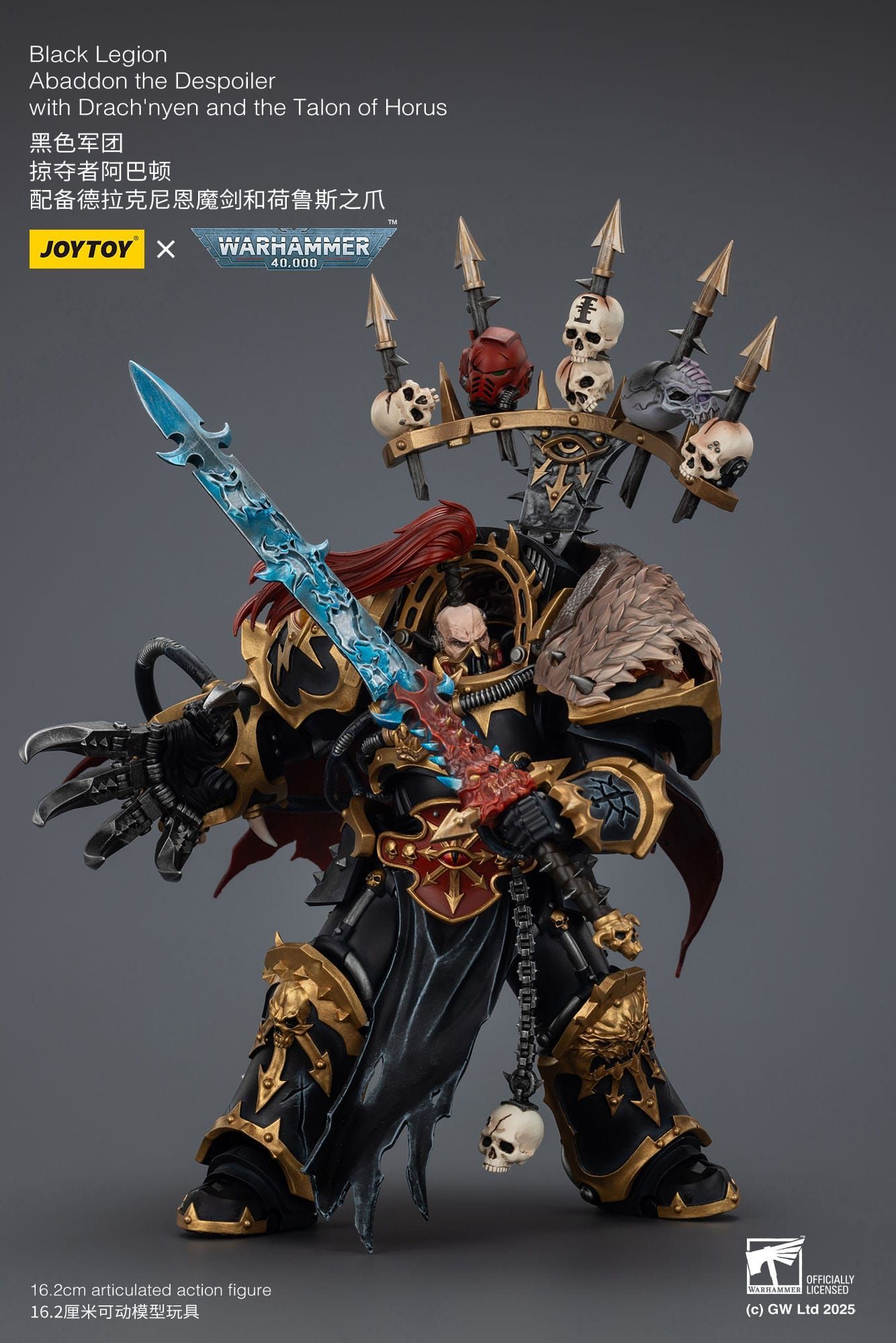 Warhammer 40k  Black Legion Abaddon the Despoiler with Drach'nyen and the Talo