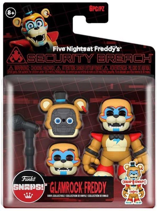 Five Nights at Freddy's Glamrock Freddy Single Snap Pack Funko