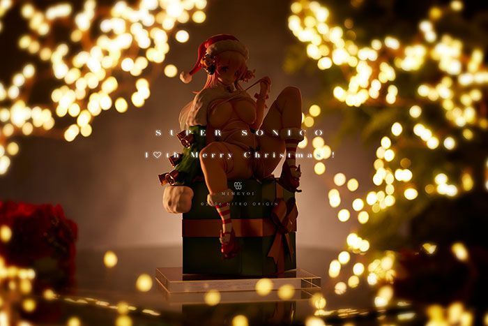 Super Sonico PVC Statue 17 Super Sonico 10th Merry Christmas! 25 cm