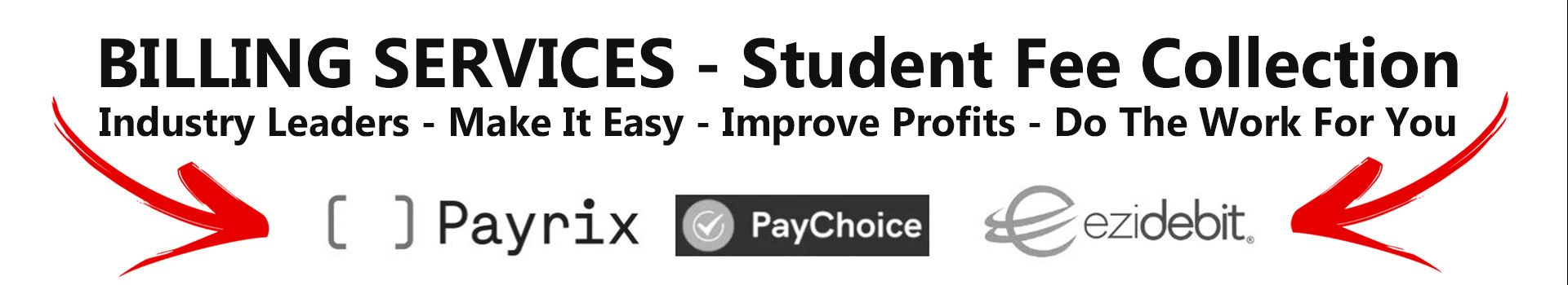A sign that says billing services student fee collection