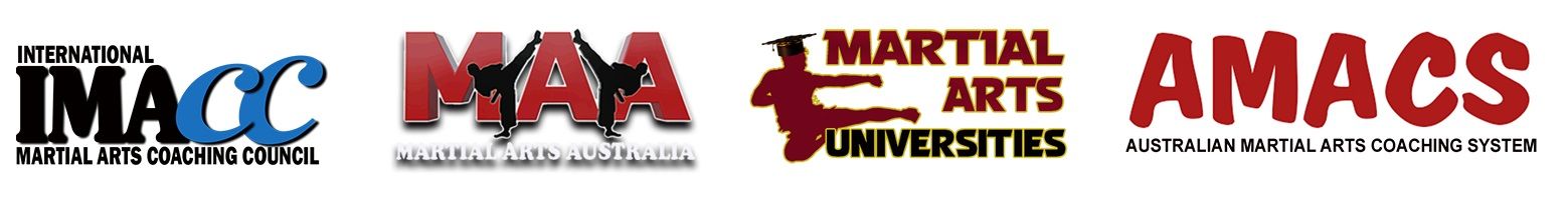 A logo for the martial arts universities