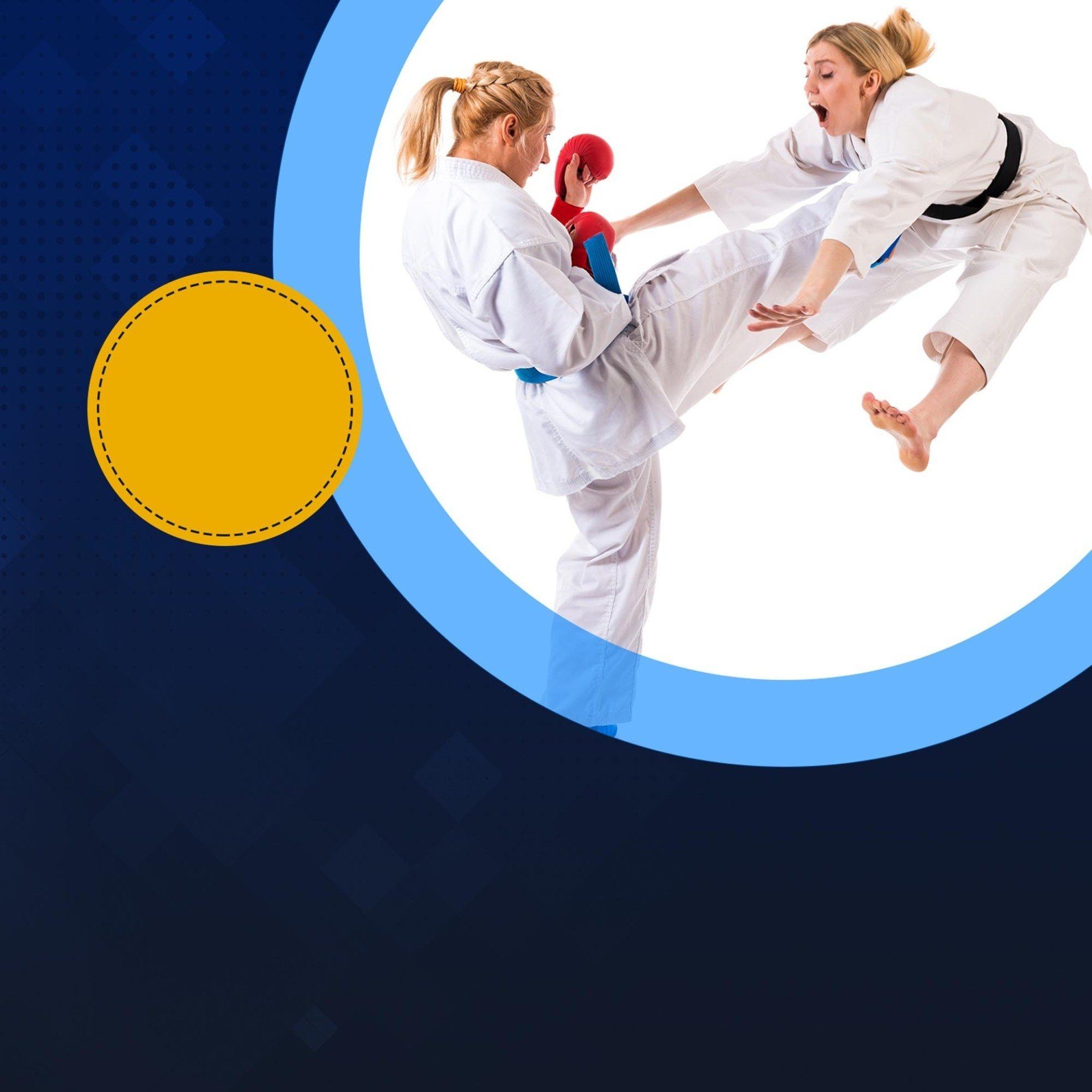 Martial Arts Australia promotional banner featuring karate