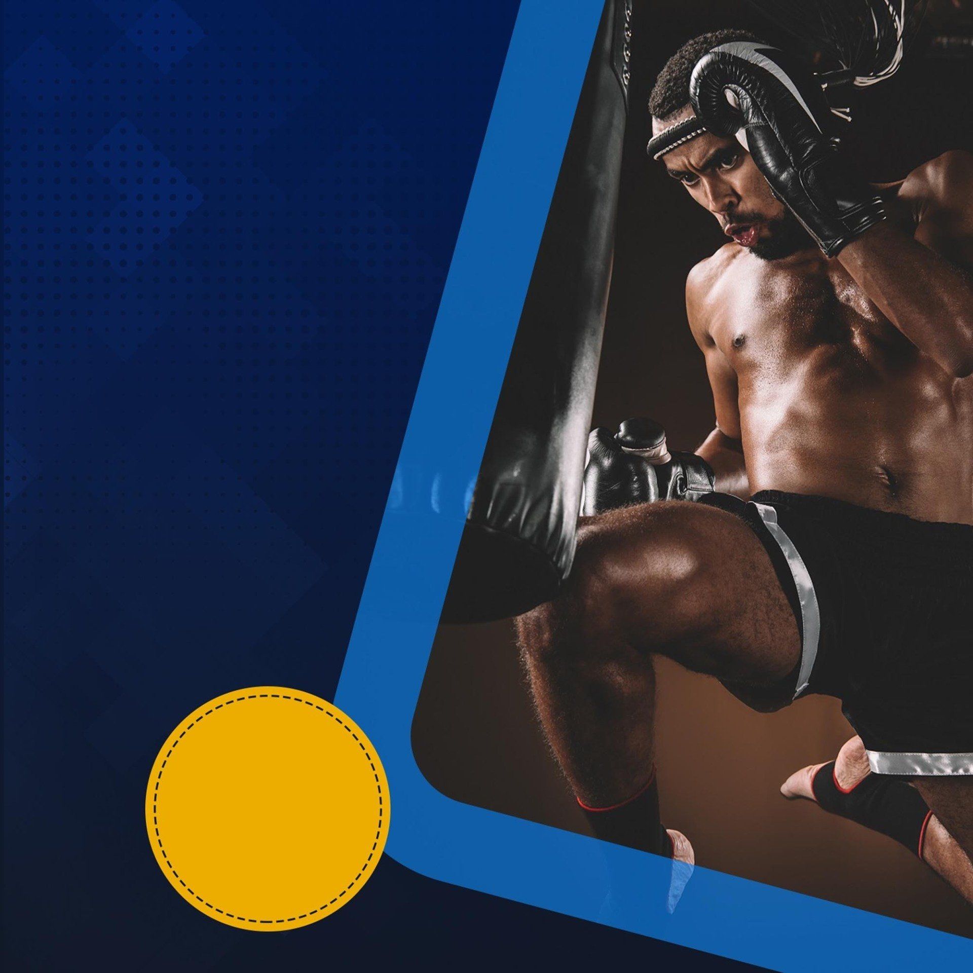 Promotional banner for kickboxing and MMA under MAA
